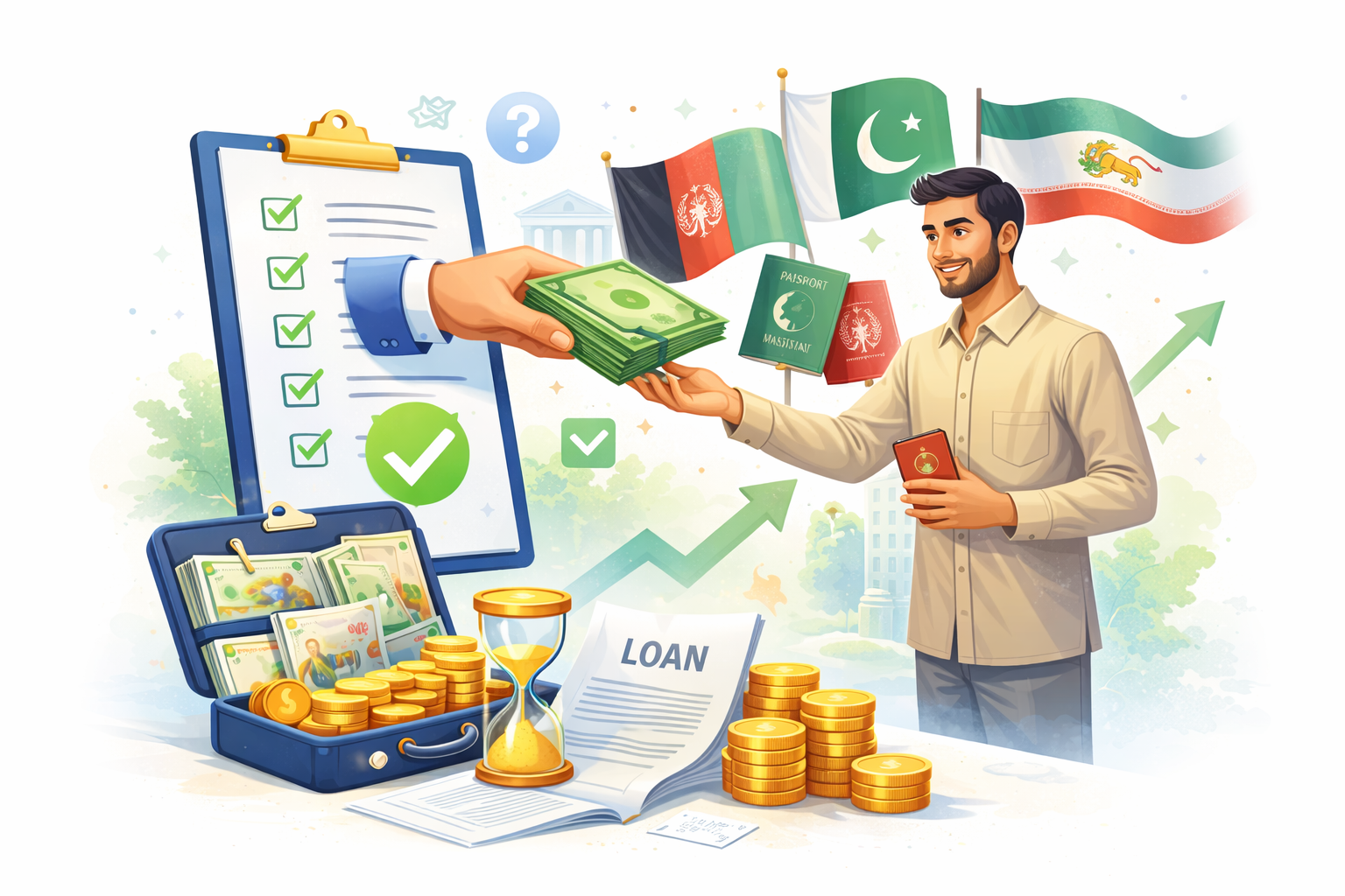 نحوه دریافت وام فوری اتباع خارجی سال 1405